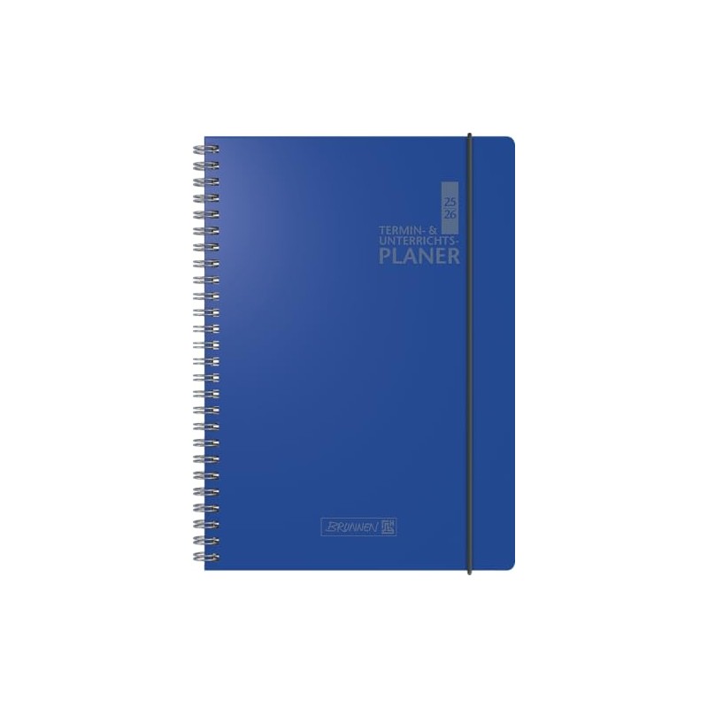 BRUNNEN Appointment & Lesson Planner '25/'26 | A4, Plastic, Blue
