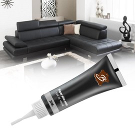 Lederreparatur Creme,Leder Reparatur Set,Leder-Restaurator,Leder Autositze,Sofas,Lederbekleidung,Ledertaschen,Gürtel,Reisetaschen Usw Kratzer,Löcher,Verschleiß Kunstleder Reparatur,20ml (Schwarz)