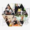Yuubin Extra Large Aprons for Men, Adjustable Button Bib Apron