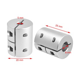 3D printer screw rod rigid aluminium alloy clutch is used for Anycubi Kobra/Kobra Go/Kobra Neo/Kobra Plus/Vyper/Ender 3 s1 Pro/Ender 3 v2 Neo and other printers