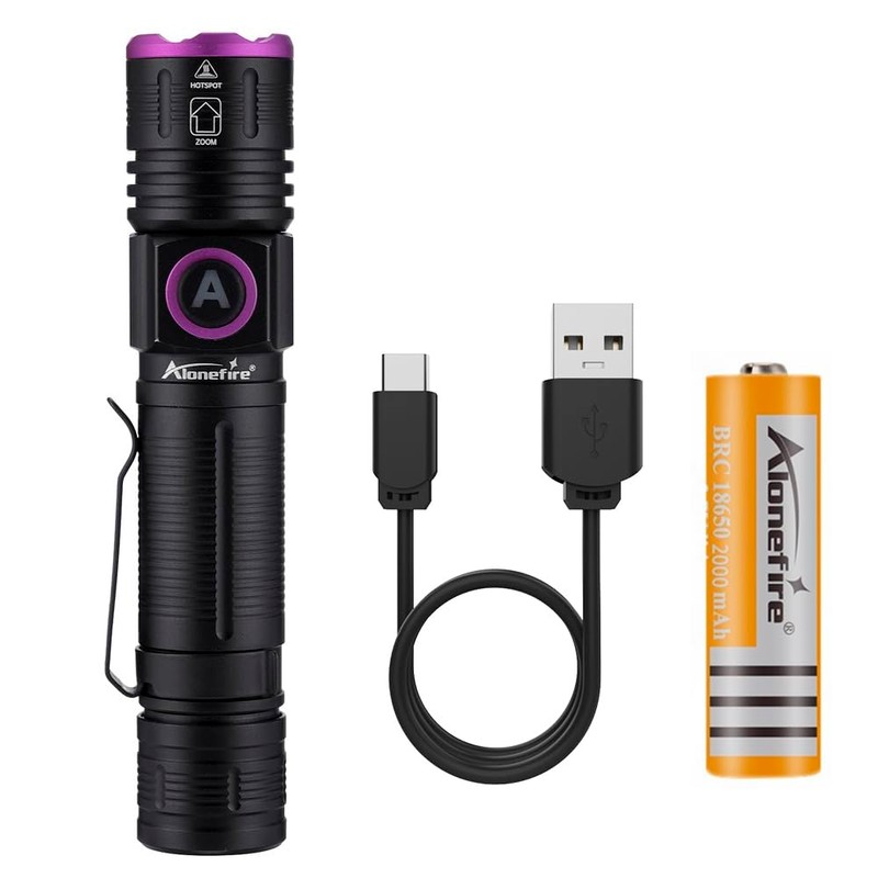 Alonefire SV85 Ultraviolet Black Light Powerful Small UV LED Light