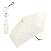 Wpc. Air-Light Cherry Mini Off-White Umbrella, Folding, UV Cut, Ultra-Lightweight,