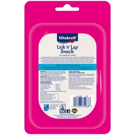 Vitakraft Lick 'n' Lap Creamy Cat Treat - Salmon – Great for Bonding – Low Calorie Interactive Wet Cat Treat​