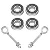 JOYYANGFANG Go Kart Front/Rear Wheel Bearing Kit for 196-212cc Mini