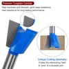 HARFINGTON Dovetail Router Bit 1/2" Shank 1-1/2" Dia Tungsten Carbide