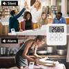 Magnetic Kitchen Digital Timer Clock Alarm with Mute/Loud Alarm Switch,3