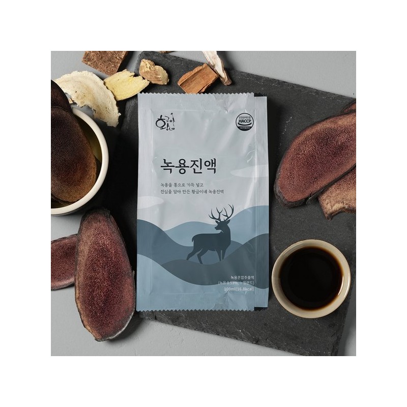 Hwanggeuminae 황금이네 녹용진액 1박스(30포) Hwanggeumine Deer Antler Extract 1 Box