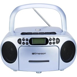 Emerson Portable CD Player Boombox with AM/FM Stereo Radio Cassette Player/Recorde