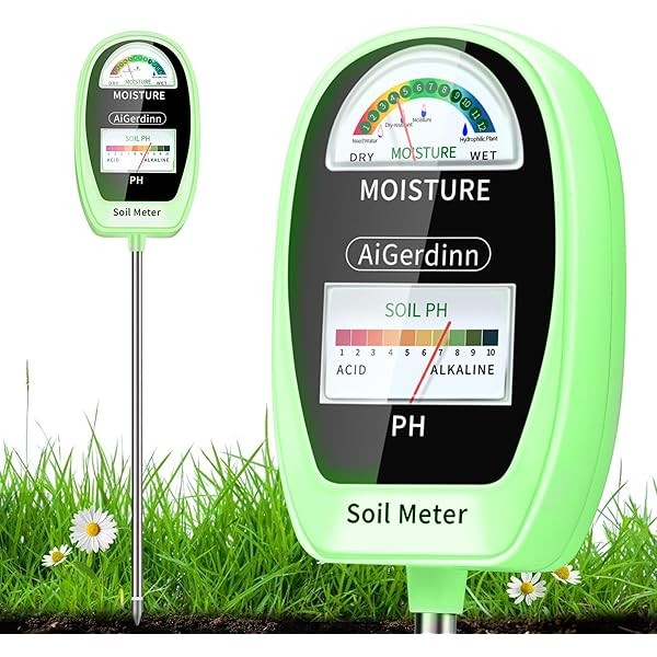 2-in-1 Soil Test Kit, Soil Moisture Meter, Soil pH Tester-Dual