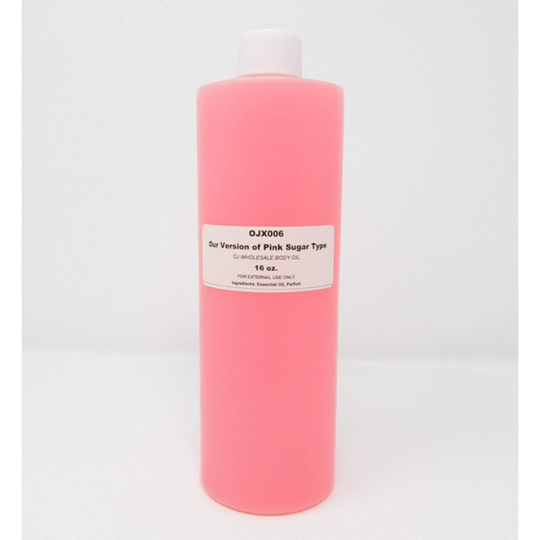 OJ Wholesale, Inc. Premium Fragrance Body Oil (OJX006 Our Version of Pink Sugar Type, 16 oz.)