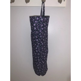 Handmade Floral Fabric Plastic Bag Holder Dispenser  Grocery Bag Holder Organizer