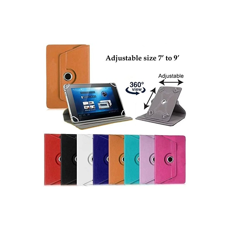 360 Universal Leather Case Cover Flip Stand Wallet Holder for