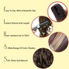 CAISHA 16" Hairpiece Ponytail Extension Butterfly Clip Voluminous Wavy Red-Brown