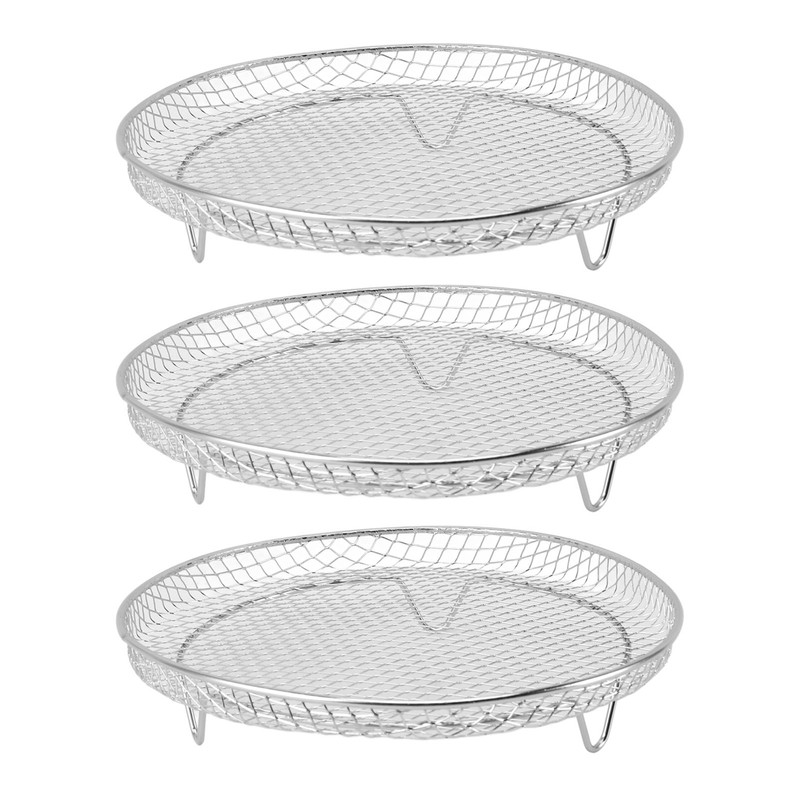 3PCS Fryer Rack Set 304 Stainless Steel Stackable Multi Layer