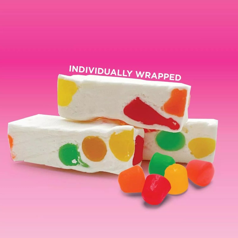 CrazyOutlet Jujube Candy Nougat with Jelly Pieces, Individually Wrapped, 12-Ounce