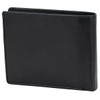 LINDENMANN Men's Wallet, Cowhide Leather, Matt, Black, black