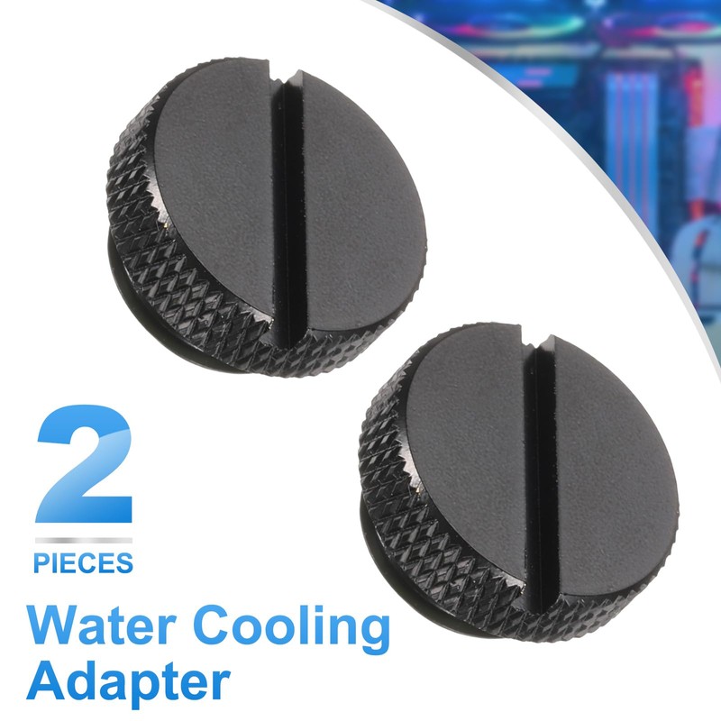 sourcing map 2pcs Water Stop Plug Fitting G1/4" Thread Pc