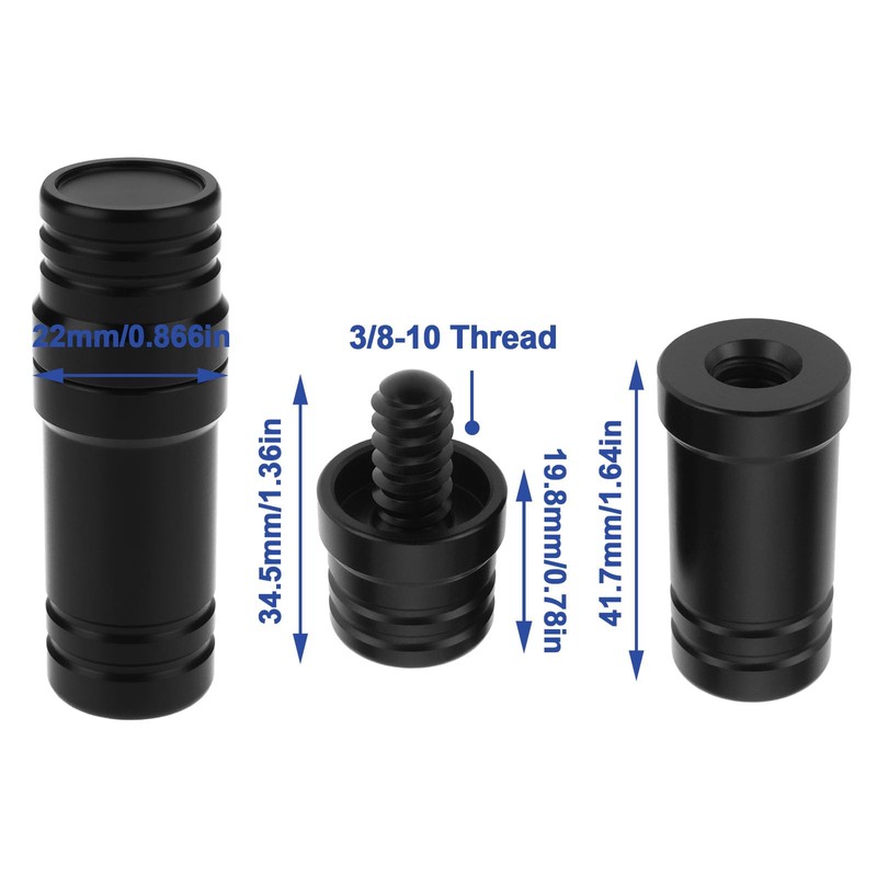 LT Easiyl 2pcs Pool Cue Joint Protector Replacement Part 3/8x10