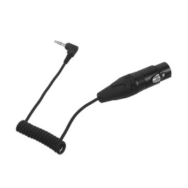 Gatuida Spring Retractable 3.5mm to XLR Microphone Connection Cable 50cm Length Compatible Mobile Phones MP3 Players and Tablets Female XLR Adapter