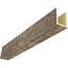 Heritage Timber Reclaimed Axed Cut Faux Wood Beam, 3-Sided (U-Beam),