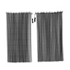 Fireplace Replacement Black Hanging Mesh Curtain Screens Two (2) Panels