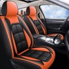 2-Piece Universal Front Car Seat Covers – Full-Cover Artificial Leather