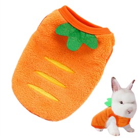 Guinea Pig Costume Soft Strawberry Pet Apparel Warm Plush Pet Clothes for Guinea Pig Ferret Chihuahua and Other Small Animals