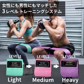 KDST Exercise Band, Resistance Band, Hip Band, Beautiful Butt, Muscle Training, Squats, Lungite, Training Tube, Core Training, Diet, Rehabilitation, Yoga, Pilates, Fitness Band, Loop Band, Reliable Japanese Manufacturer, Storage Bag Included (Purple, Pin