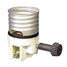 B&P Lamp® Standard Size, 3-Way Porcelain Turn-Knob Socket Interior