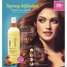 Reparador de Cabello con Oleo y Argán Terramar Bifasico con aplicador