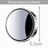 Smaoqingji Specchio Angolo Cieco Regolabile - Confezione da 2, Argento,