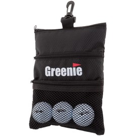 Greenie GR-2110-01 Golf Ball Case Golf Pouch Golf Ball Marker Tee Golf Golf Equipment, Black