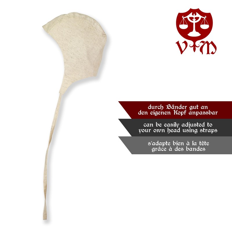 Vehi Mercatus Classic Medieval Waistband Hood Natural Bela, natural, L