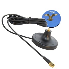 HQRP RP SMA Male to RP-SMA Female RG174 Antenna Socket Base for Linksys WET54G / WET54GS; WMP54G / WMP54GS / WRV54G Wireless Broadband Router/Wi-fi Router/PCI Card Antennas plus HQRP Coaster