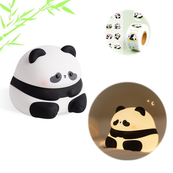 YAKUST Cute Panda Night Light, LED Squishy Novelty Animal Night
