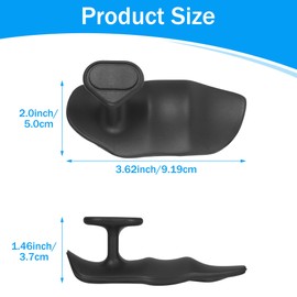 TranRantic 1 Pair Non-Slip Fitness Gym Grips, Ergonomic Rubber Fitness Fingerless Gloves Training Grips Men and Women, Pull-Up Grips Grip for Cross Training & Fitness Accessories