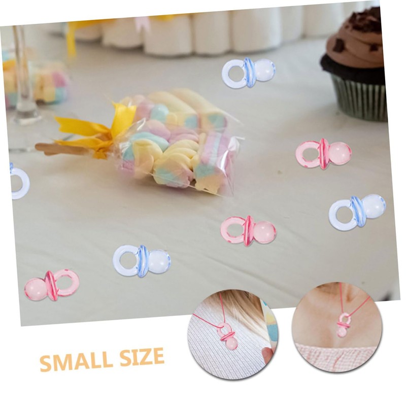BESPORTBLE 150pcs Boys Girls Shower Game Decorations Mini Acrylic Pacifiers