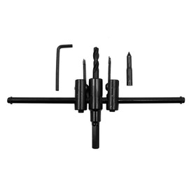 Namvo 30 mm to 200 mm Adjustable Circle Hole Saw Set, Wood Drywall Drill Tool, Woodworking Spiral Hole DIY Tools