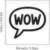 Wow Teacher Rubber Stamp, 3/5 Inch Small Mini Stamp for