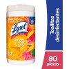 Lysol® Toallitas Desinfectantes Superficies Mango & Hibiscus 80pz