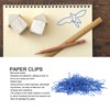 100pcs Blue Birds Paper Clips Creatively Cute Plated Metal Bookmark