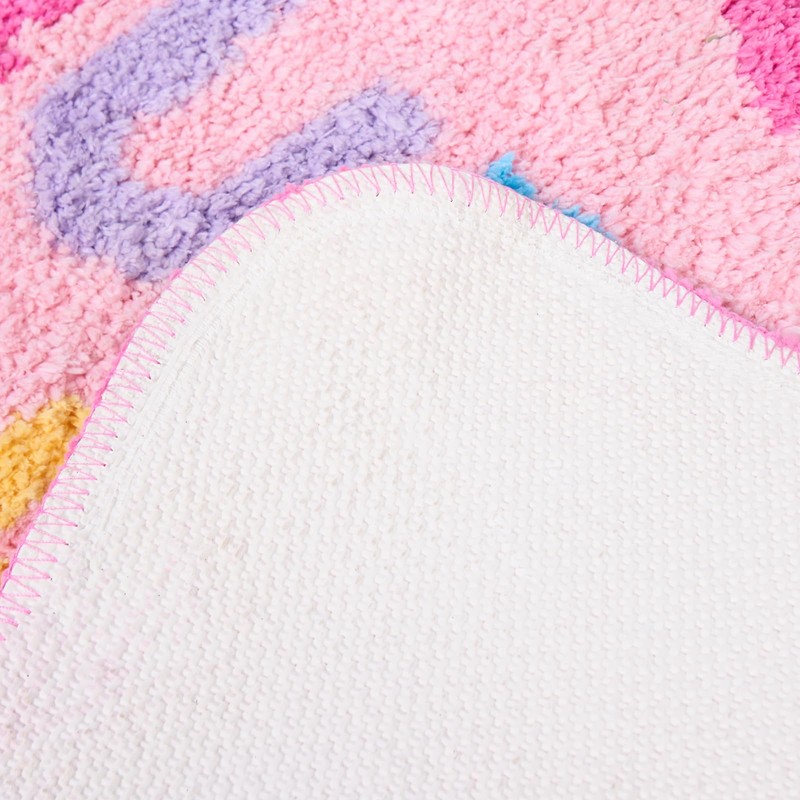 OHS Bath Mat For Bathroom Squeaky Clean Tufted Texture, Non