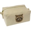 'Raccoon Portrait' Canvas Wash Bag/Makeup Case (CS00043941)