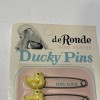 de Ronde Vintage de Ronde Hand Painted Ducky Pins 4-yellow