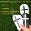lasuroa 2 Pairs Mini Soccer Shin Guards, 3.15x1.98 Inch Jesus