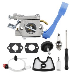 125b Carburetor for Husqvarna 125B 125BX 125BVX Leaf Blower Engine Replace for Zama C1Q-W37 590460102 with 125B Air Filter Fuel Line Kit