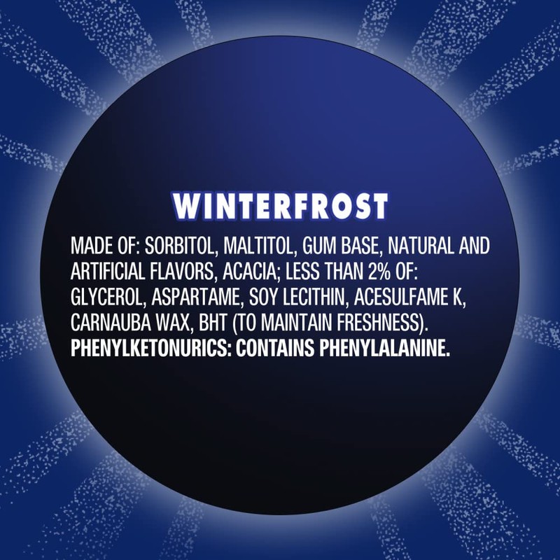 ECLIPSE Gum Winterfrost Sugarfree Chewing Gum, Bulk, 2.9-Ounce 60 Piece