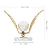 Flying Eagle Statue Modern Abstract Metal Eagle Crystal Ball Figurine