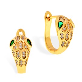 Sonateomber Gold Snake Hoop Huggie Earrings for Women,Dainty Small Minimalist 14K Gold Plated Earings Wedding Prom Accessory Fashion Jewelry Gift