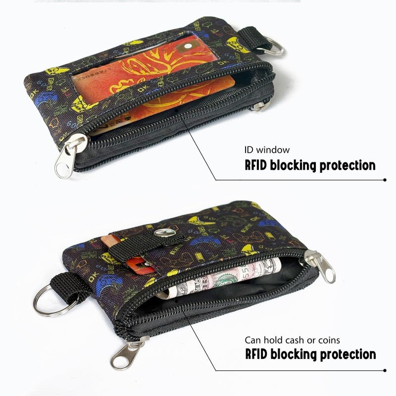 Leyeve Wallet Lanyards for Women with ID Window, RFID Blocking